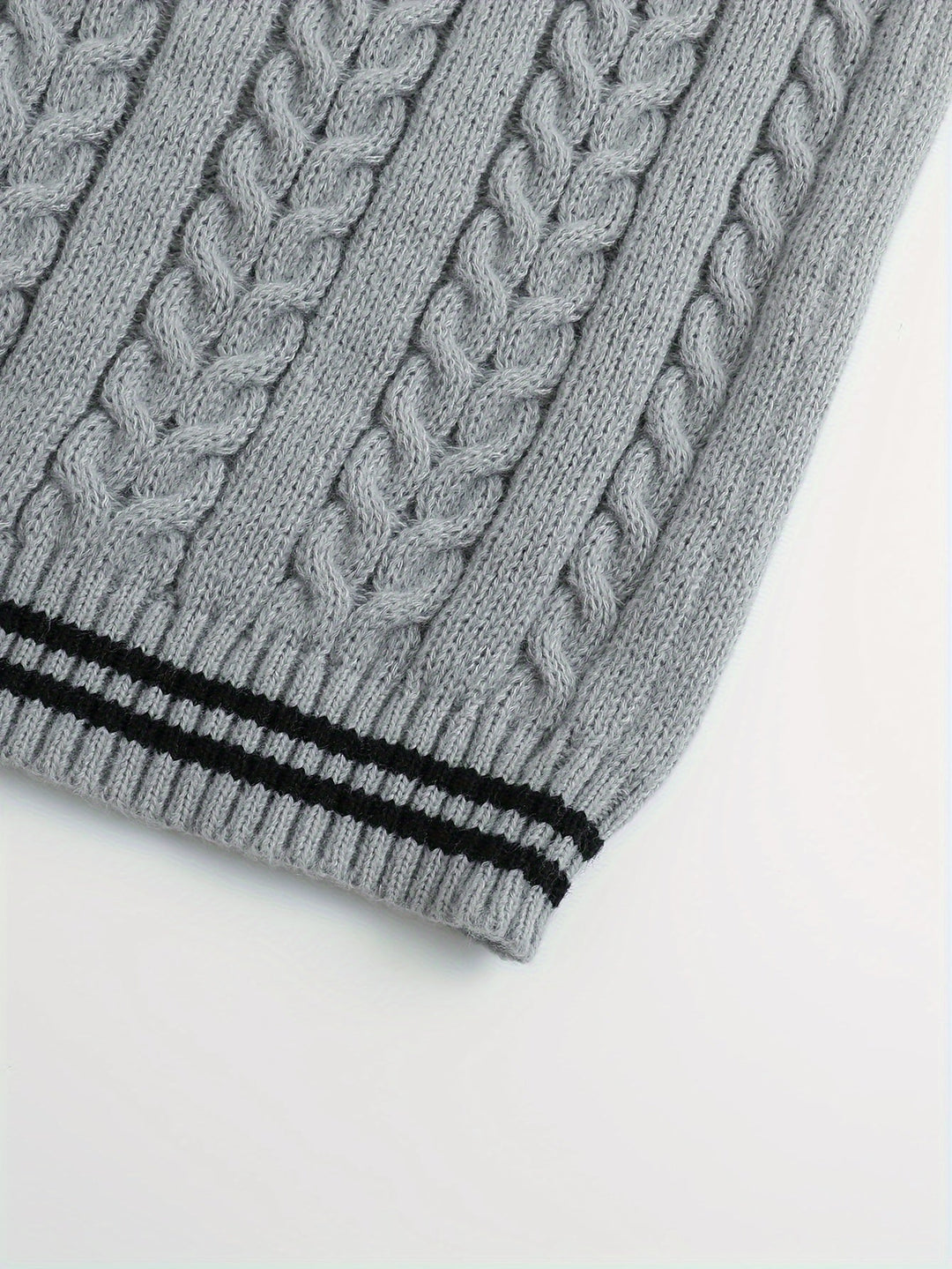 Gideon | Dame Kabelstrikket Vest med V-hals