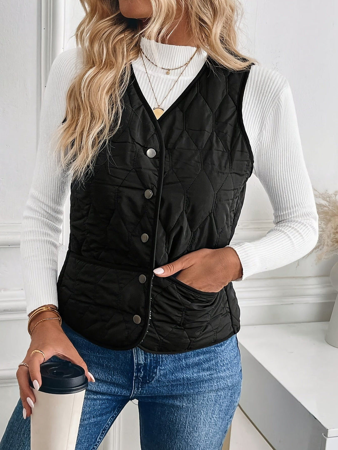 Kendra | Dame Vendbar Quiltet Vest