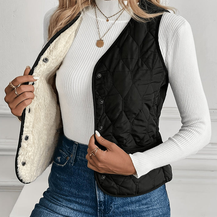 Kendra | Dame Vendbar Quiltet Vest