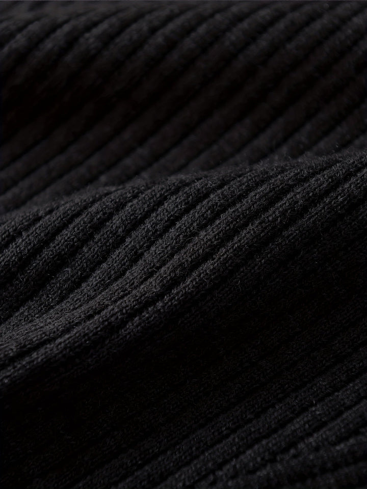 Ellis | Dame Ribstrikket Vest med V-hals