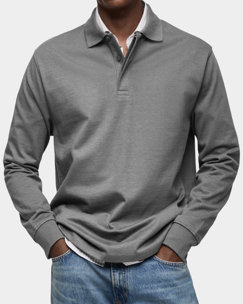 Wilson | Klassisches Langarm-Poloshirt