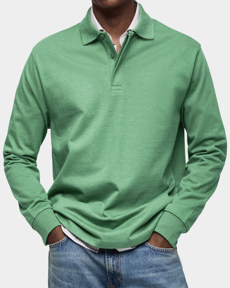 Wilson | Klassisches Langarm-Poloshirt