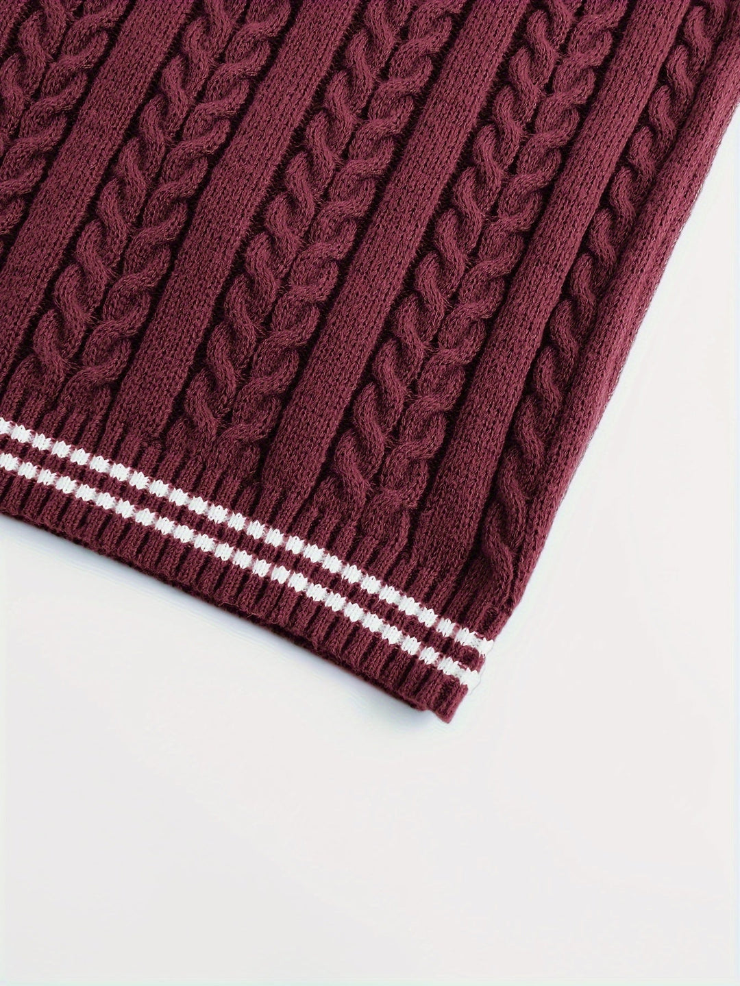Gideon | Dame Kabelstrikket Vest med V-hals