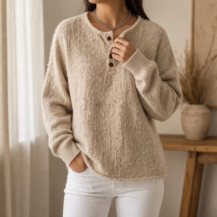Mila | Moderner und Vielseitiger Chunky Strickpullover