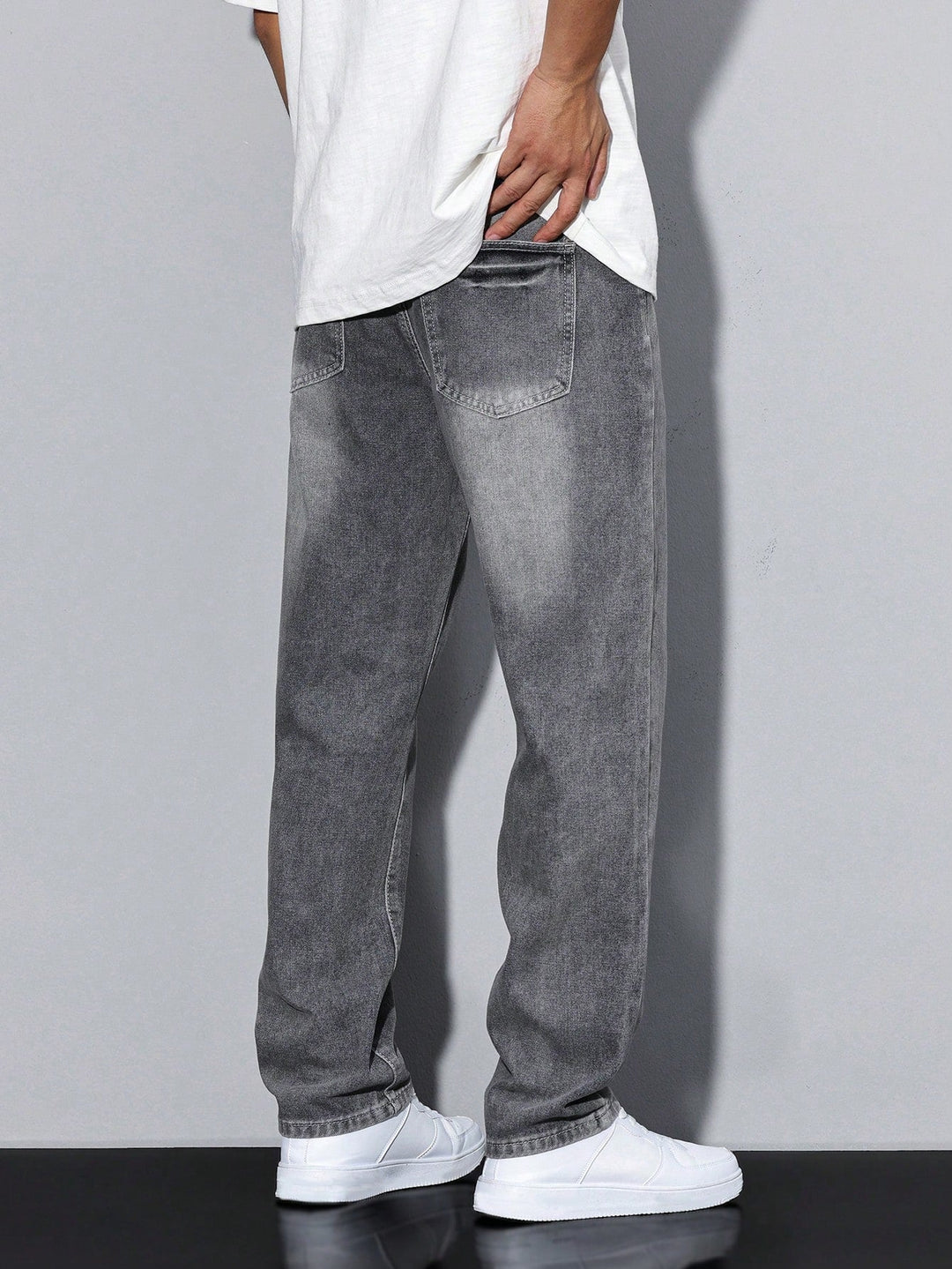 Bjarke | Herre Baggy Jeans i Denim med Vide Ben