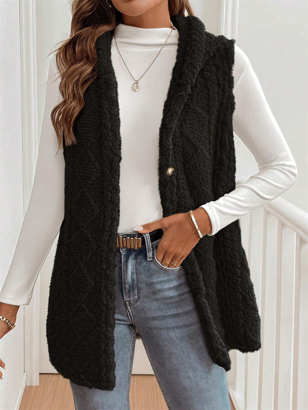 Mila | Dame Plys Vest med V-hals