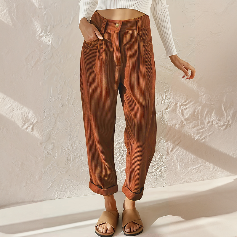 Eileen | Dame Fløjlsbukser i Vintagestil