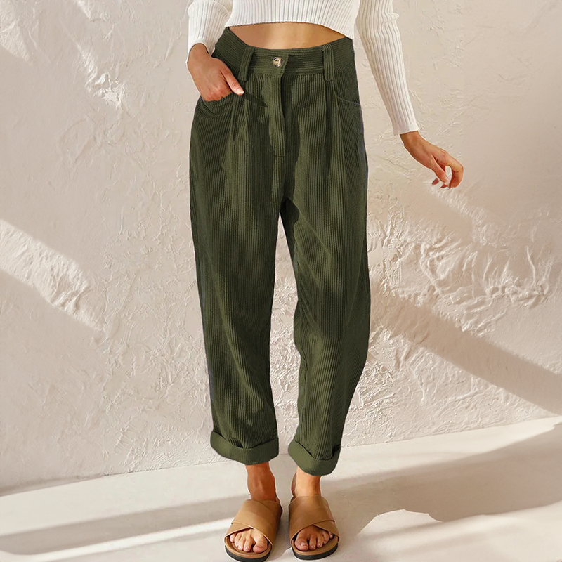 Eileen | Dame Fløjlsbukser i Vintagestil