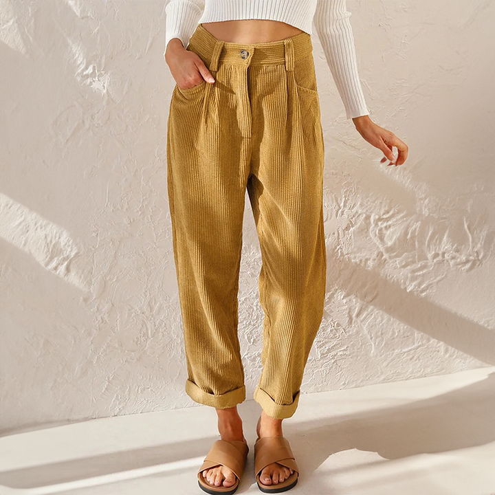 Eileen | Dame Fløjlsbukser i Vintagestil