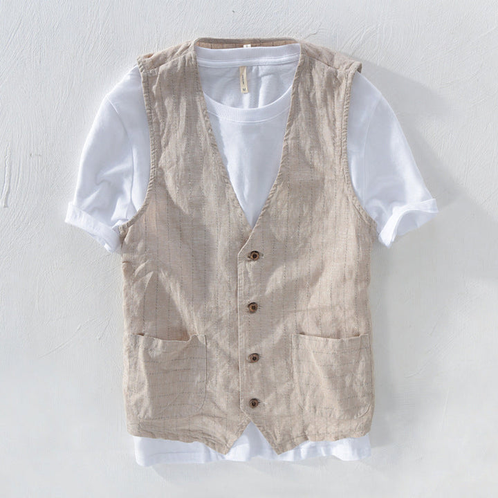 Felix | Herre Stribet Vest i Hørlook