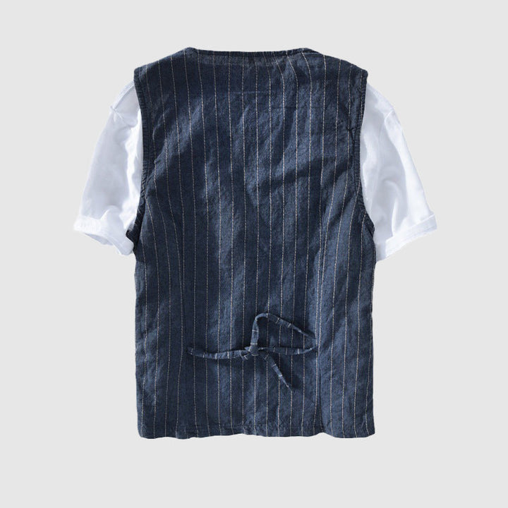 Felix | Herre Stribet Vest i Hørlook