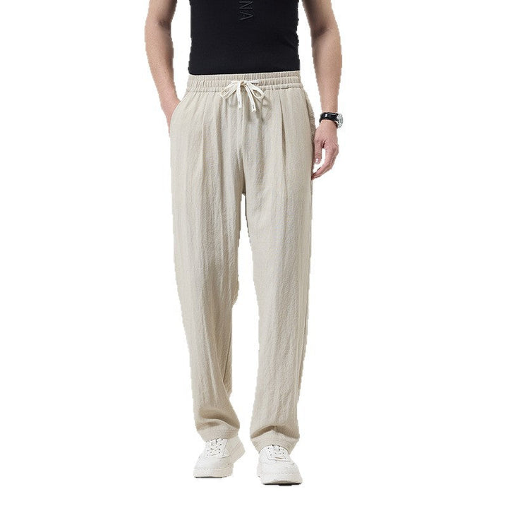 Herren lässige Leinen-Loungehose im Zen-Stil