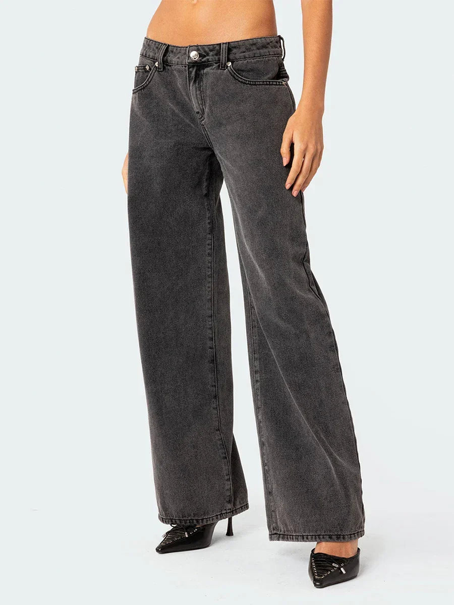 Amelia | Dame Højtaljede Straight Jeans