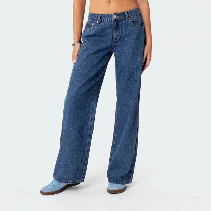 Amelia | Dame Højtaljede Straight Jeans
