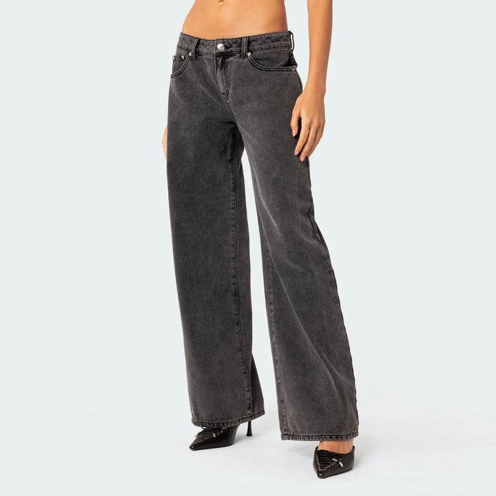 Amelia | Dame Højtaljede Straight Jeans