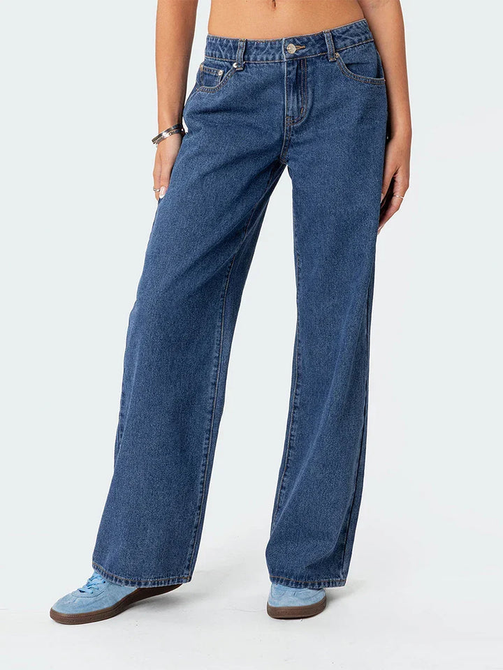 Amelia | Dame Højtaljede Straight Jeans