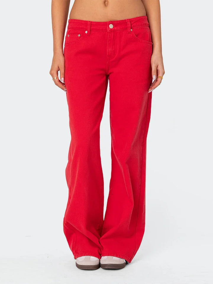 Amelia | Dame Højtaljede Straight Jeans