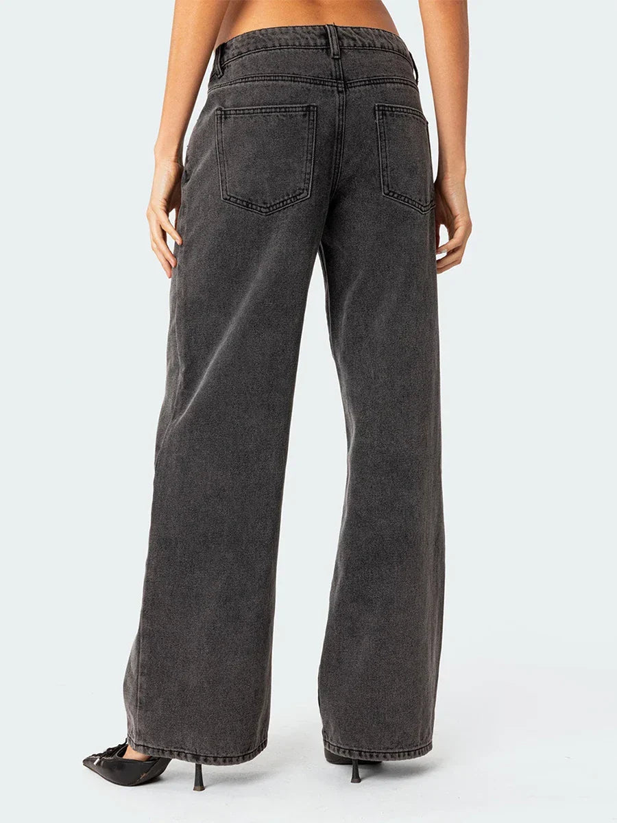 Amelia | Dame Højtaljede Straight Jeans