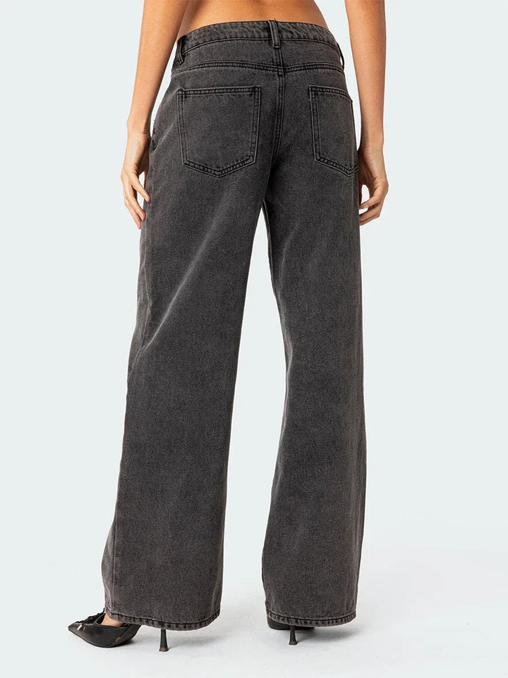 Amelia | Dame Højtaljede Straight Jeans