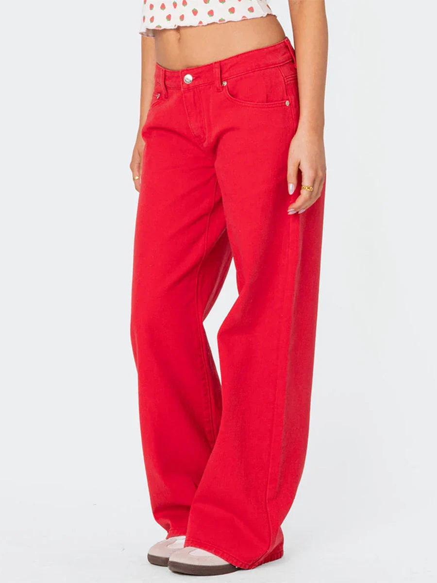 Amelia | Dame Højtaljede Straight Jeans