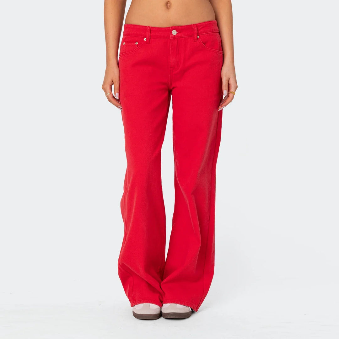 Amelia | Dame Højtaljede Straight Jeans