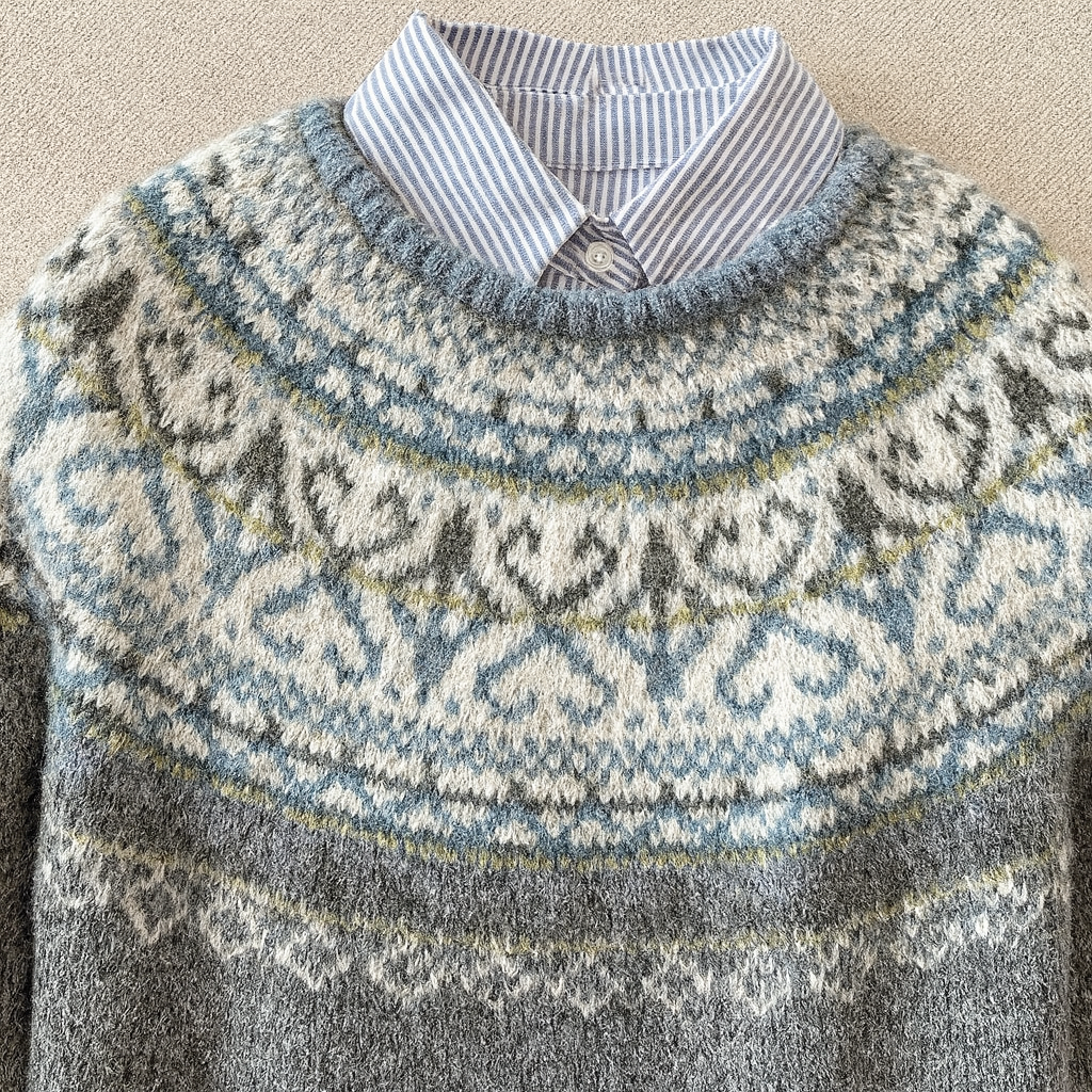 Helena | Gemütlicher und Zeitloser Nordic-Strickpullover