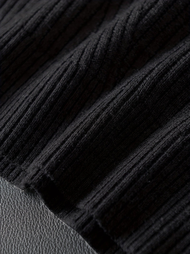 Ellis | Dame Ribstrikket Vest med V-hals