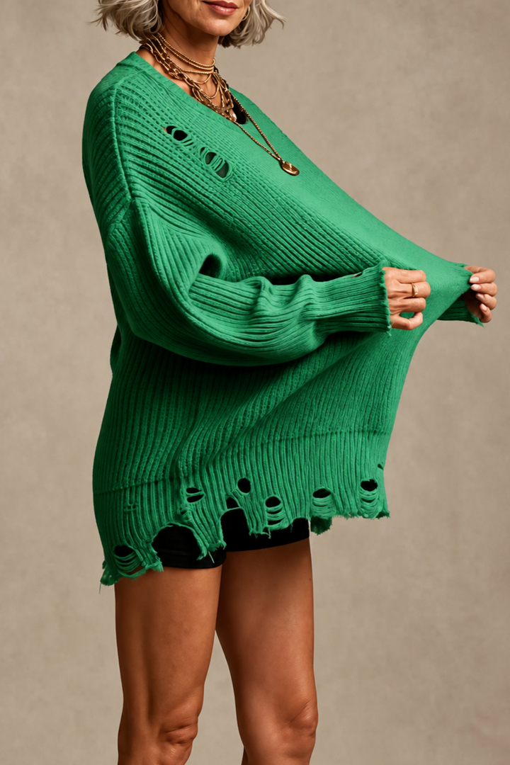 Amelia | Eleganter und Bequemer Strickpullover Kleid