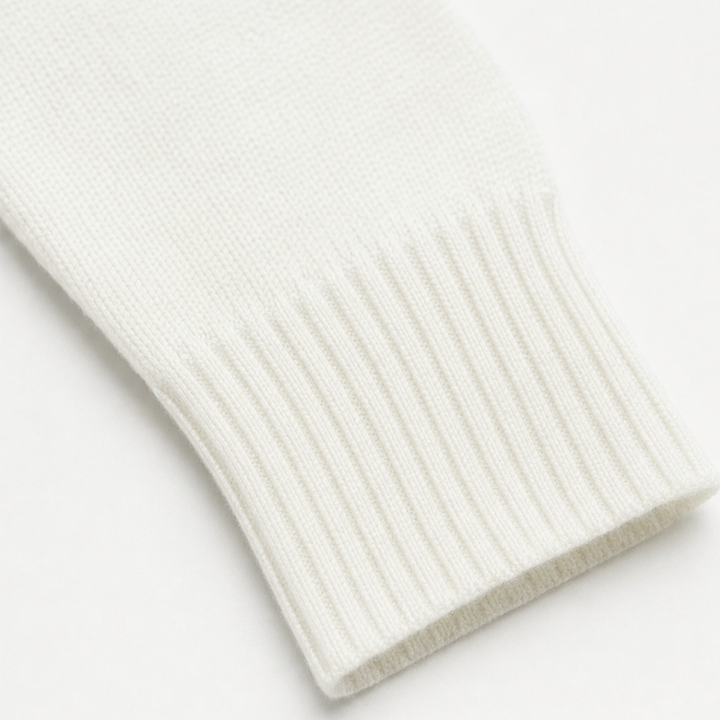 Isabelle | Eleganter und Femininer Strickpullover mit Drapiertem Ausschnitt