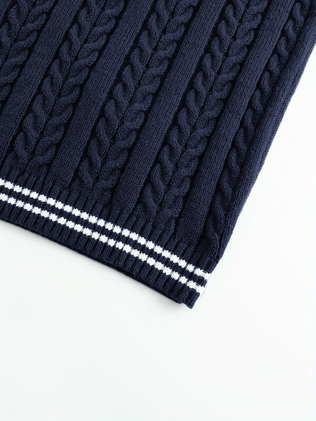 Gideon | Dame Kabelstrikket Vest med V-hals