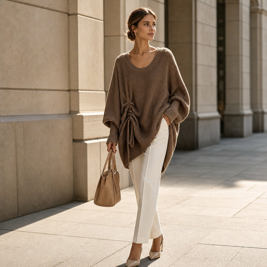 Doreen | Moderner und Bequemer Oversize Strickpullover