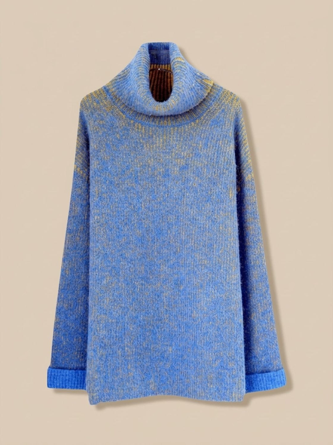 Annika | Damen Rollkragenpullover Oversize Grobstrick Winterpullover