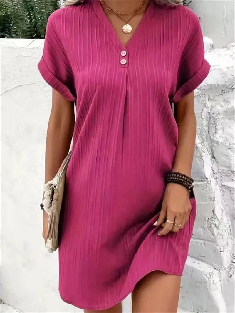 AiryChic- Comfortabele V-hals jurk