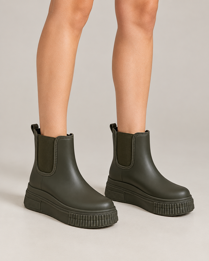 Emily platform chelsea ankelstøvler – Sort