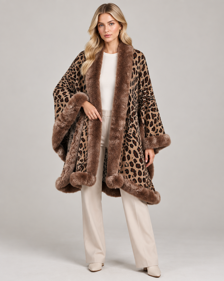 Emily poncho frakke – Chokolade