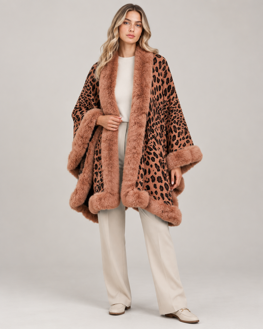 Emily poncho frakke – Terracotta