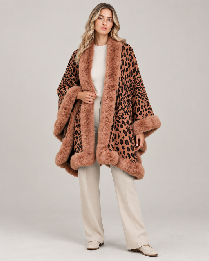 Emily poncho frakke – Terracotta