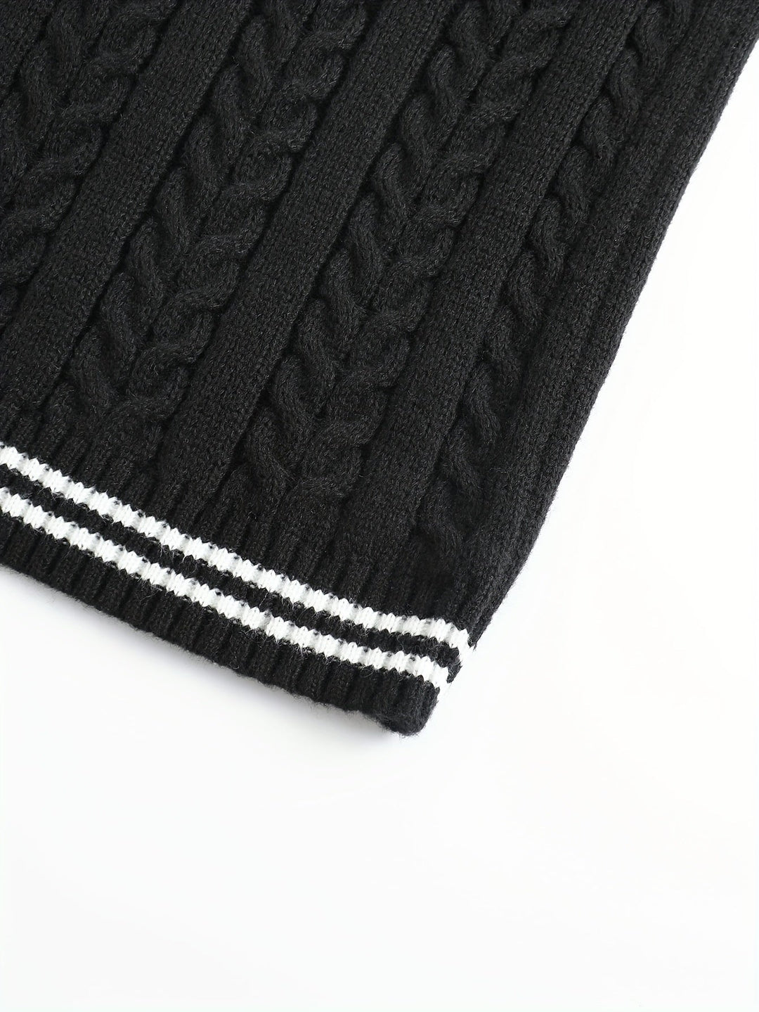 Gideon | Dame Kabelstrikket Vest med V-hals