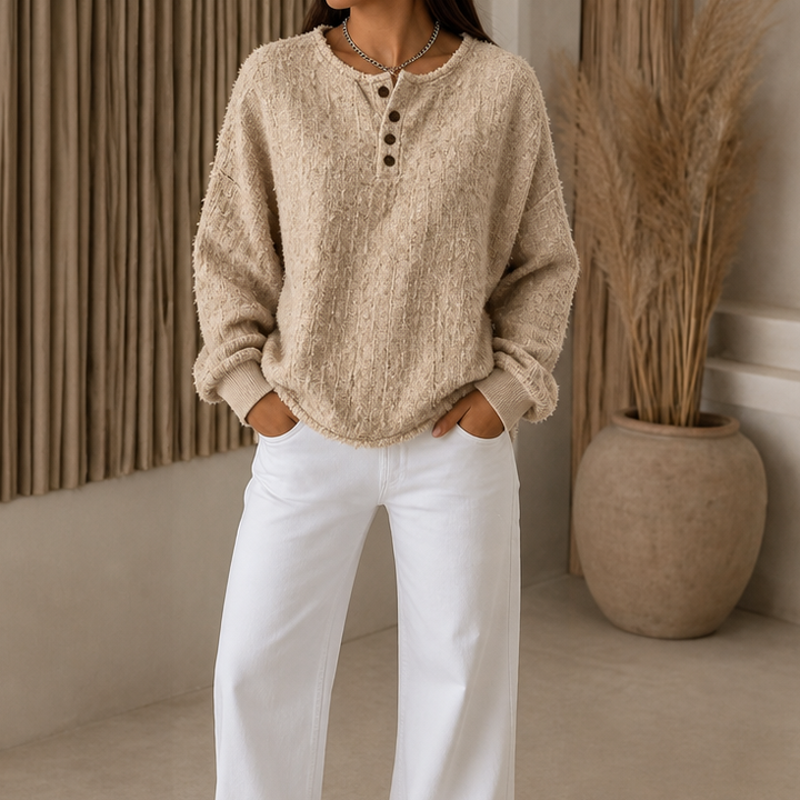 Mila | Moderner und Vielseitiger Chunky Strickpullover