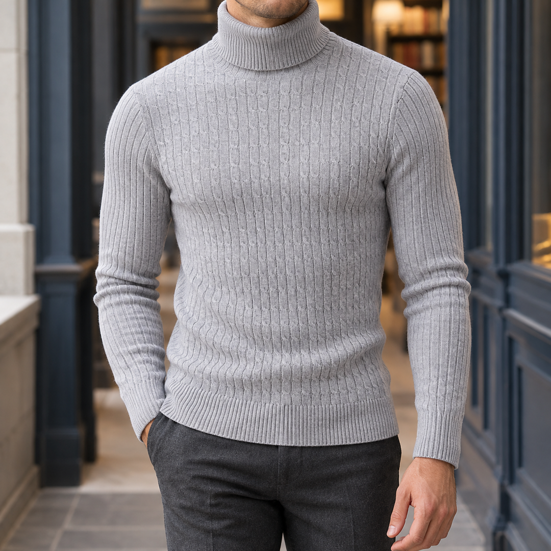 Dorian Cable Turtleneck