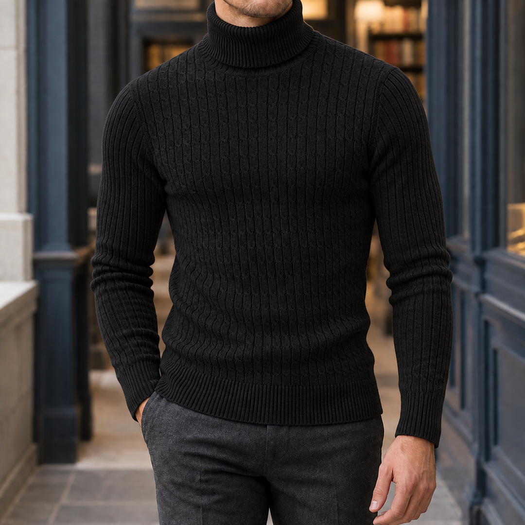 Dorian Cable Turtleneck