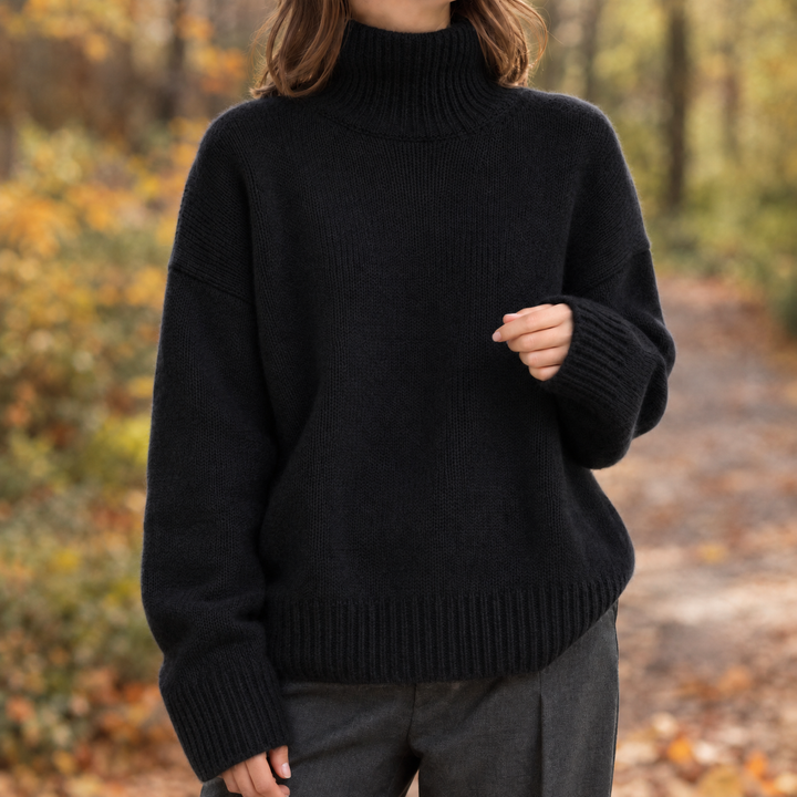 Brooke-Sage Turtleneck Sweater
