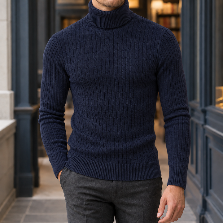 Dorian Cable Turtleneck