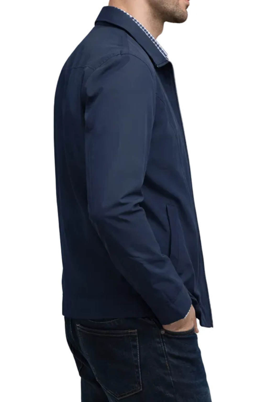 Bent | Herre Harrington Jakke med Ternet For