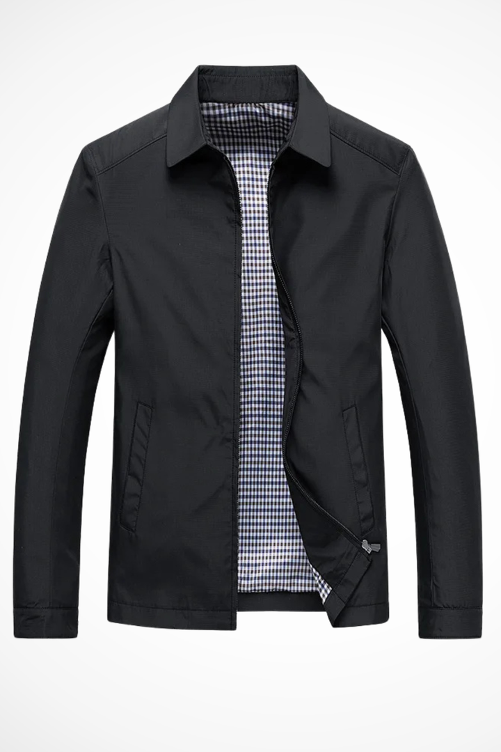 Bent | Herre Harrington Jakke med Ternet For