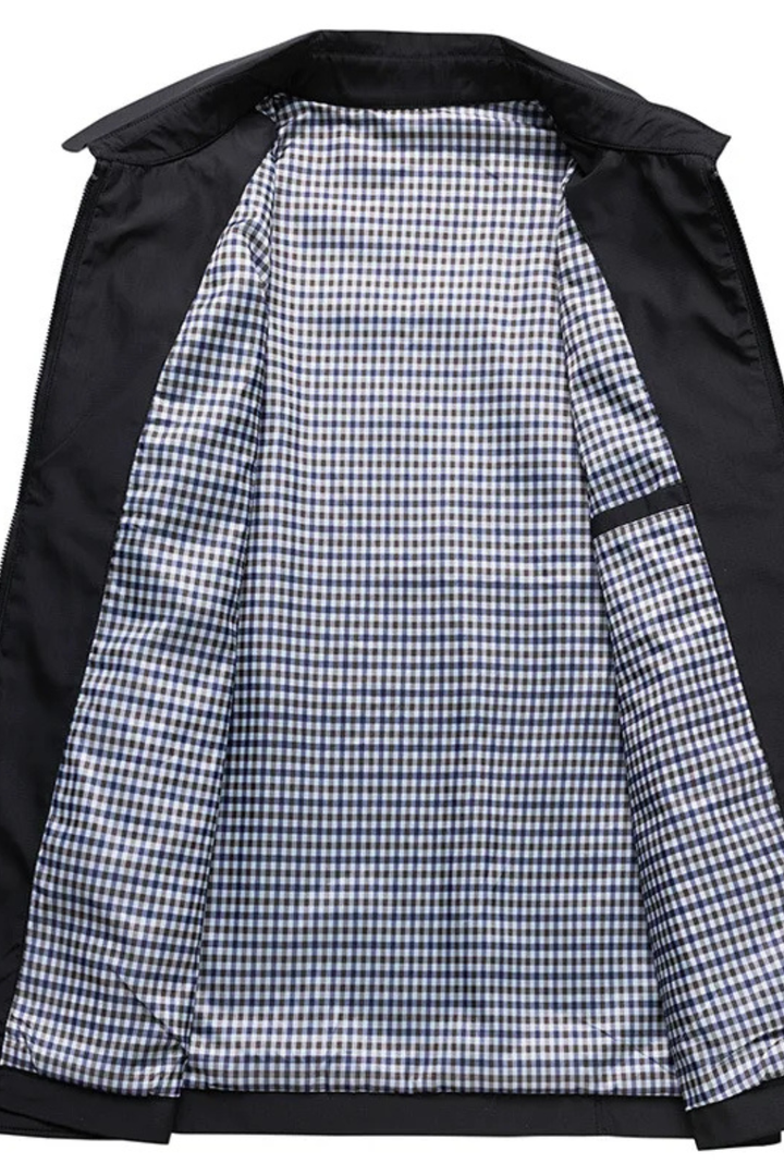 Bent | Herre Harrington Jakke med Ternet For