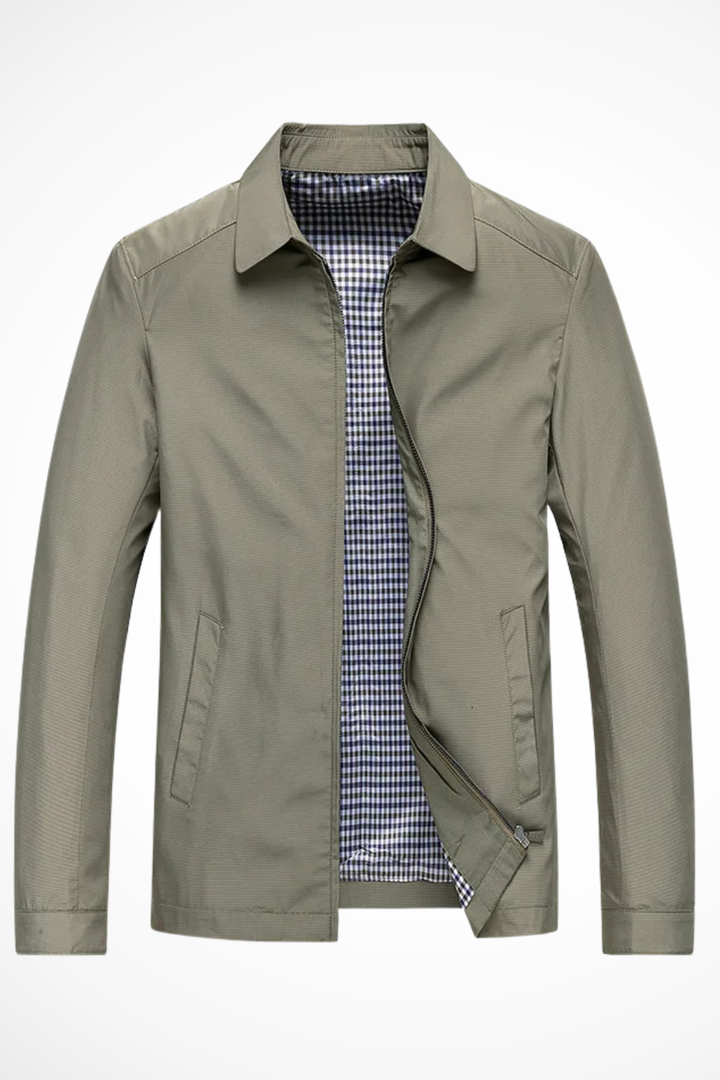 Bent | Herre Harrington Jakke med Ternet For
