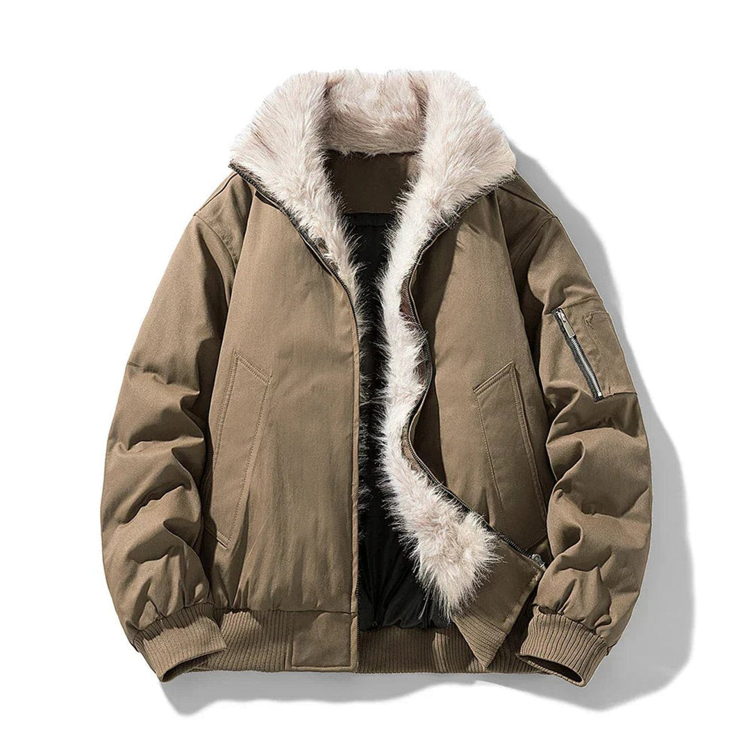 George | Herre Vindtæt Jakke med Fake Fur For