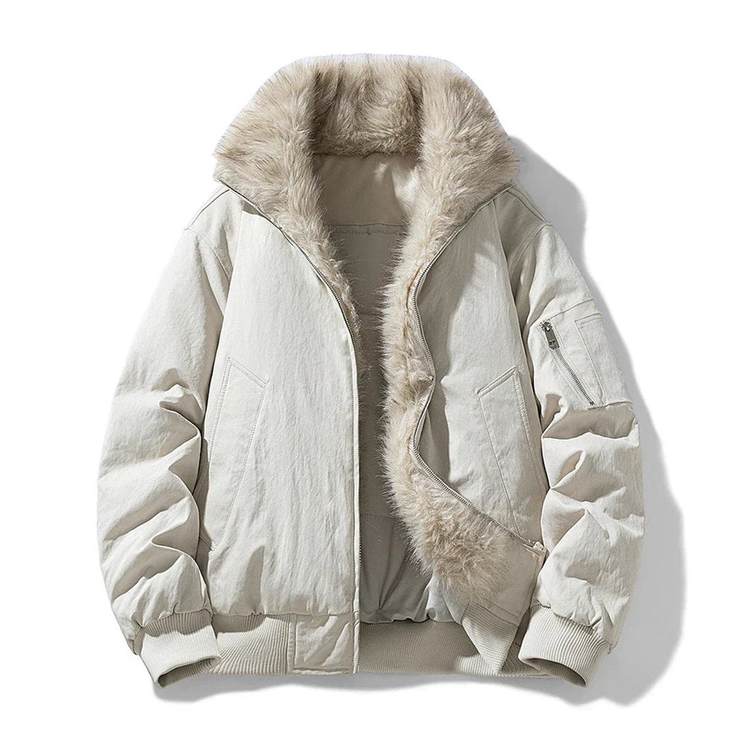 George | Herre Vindtæt Jakke med Fake Fur For