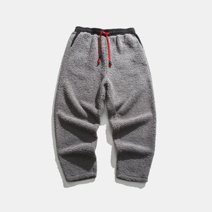 Thomas | Herre Joggingbukser i Teddyfleece med Snøretræk og Lige Ben